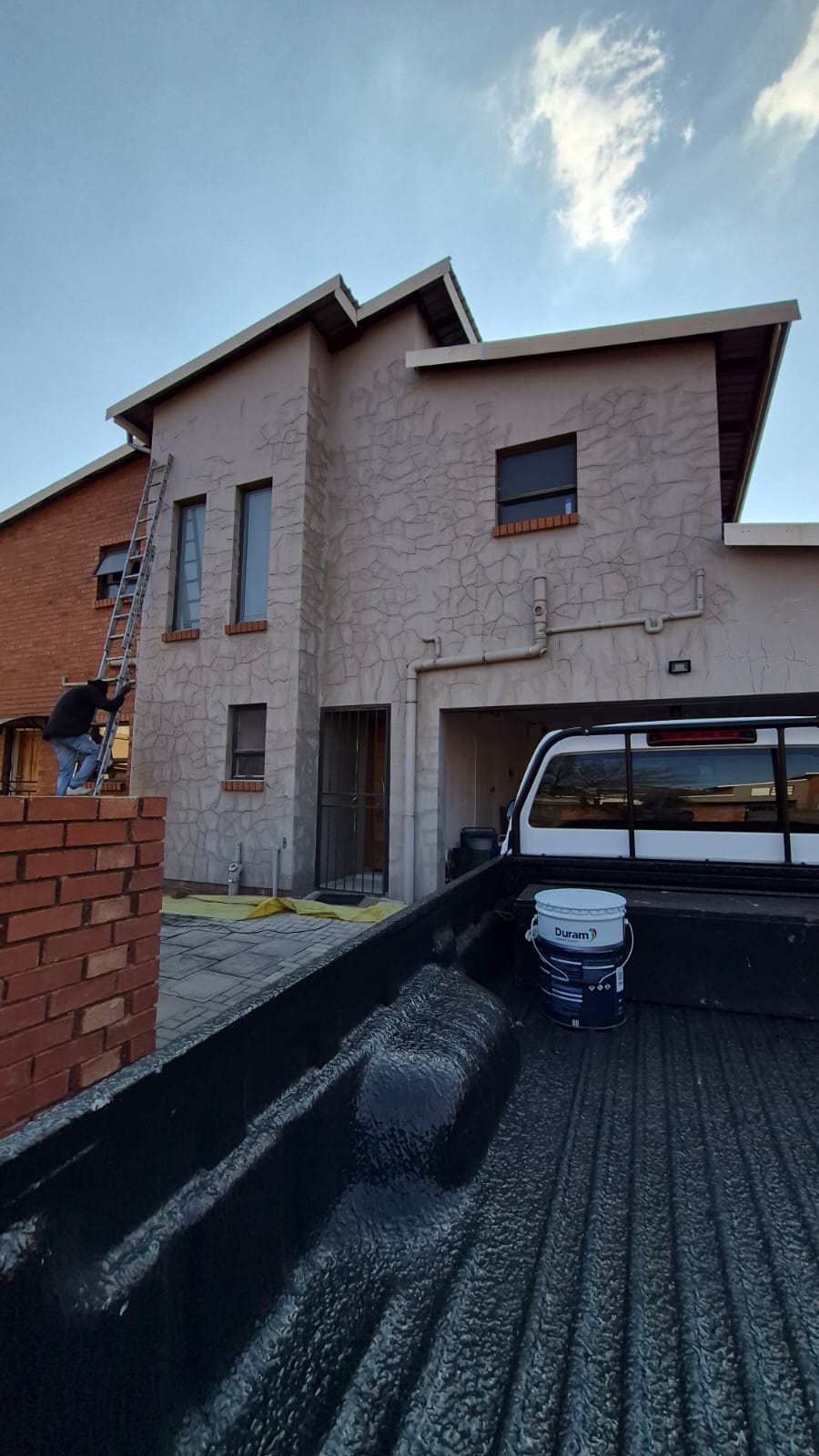 Exterior Crack Remediation Before Project